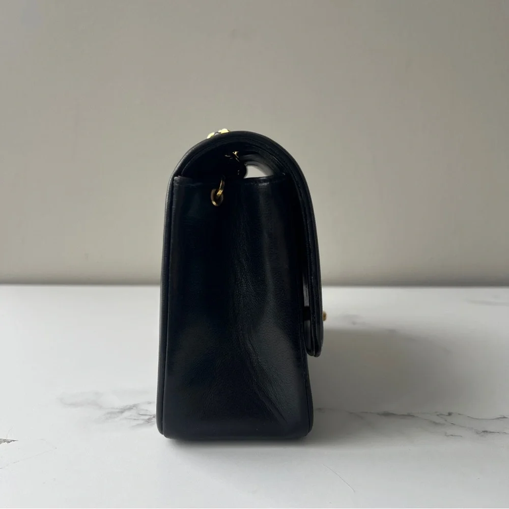 Chanel Black Quilted Shoulder Bag with Gold Accents - Picture 4 of 10